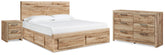 J&M Furniture - Ashley Furniture - Hyanna Queen Storage Bed, Dresser and Nightstand - Queen Storage Bed, Dresser and Nightstand - B1050B49